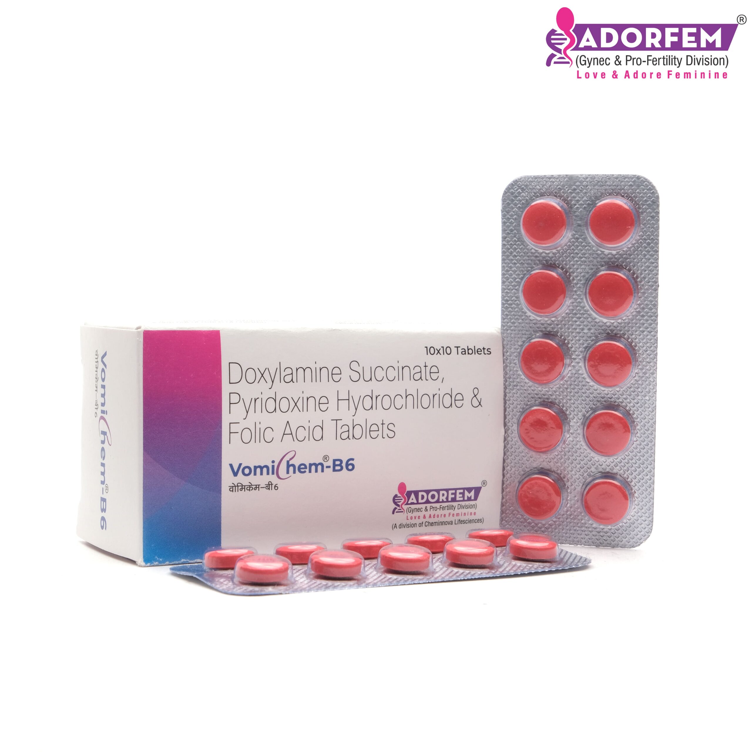 Doxylamine 20mg+ B6 20mg+Folic Acid 5mg